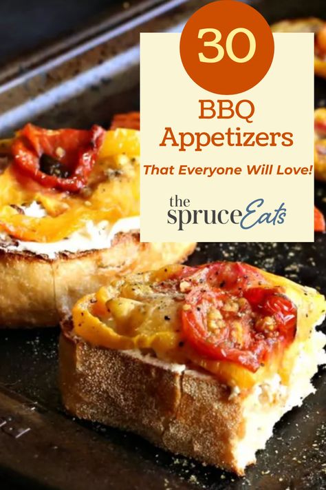 Backyard Bbq Party Appetizers, Chefs Choice Bbq Ideas, Bbq Orderves, Bbq Starters Appetizers, Appetizers That Go With Bbq, Bbq Appetizer Recipes, Appetizers For A Barbecue Party, Snacks For Bbq Party, Upscale Cookout Food