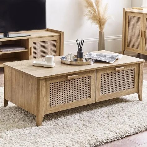 Drawer Coffee Table, Coffee Table With Drawers, Living Room Essentials, Durable Furniture, Elegant Centerpieces, Wooden Coffee Table, Living Room Coffee Table, Coffee Table With Storage, Oak Finish