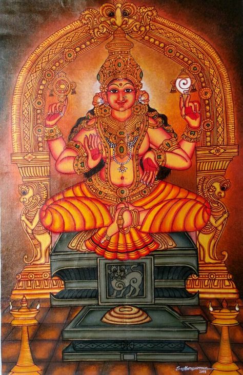 mookambika devi mural paintings Hummingbird Art Drawing, Mural Paintings, Durga Painting, Kalamkari Painting, Kerala Mural Painting, Home Photography, Tanjore Painting, Ganesha Painting, Female Art Painting