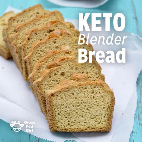 Easy Low Carb Keto Blender Bread Recipe Blender Bread, Keto Bread Recipe, Keto Banana Bread, No Bread Diet, Best Keto Bread, Desserts Keto, Postre Keto, Bread Alternatives, Boiled Egg Diet Plan