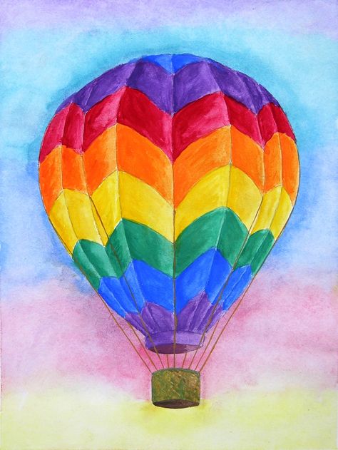 Hot Air Balloon, Air Balloon, Hot Air, Wall Hanging, Wall, Anime