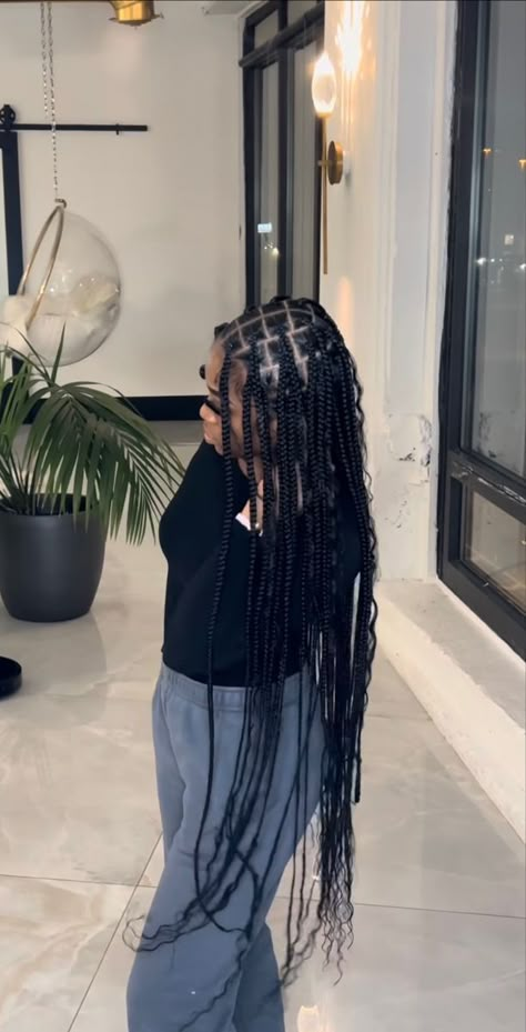 Chicago Braider, Medium Bohemian Knotless, Knotless Twist, Bohemian Knotless, Big Box Braids Hairstyles, Feed In Braids Hairstyles, Minimal Boho, Box Braids Hairstyles For Black Women, Cute Braided Hairstyles