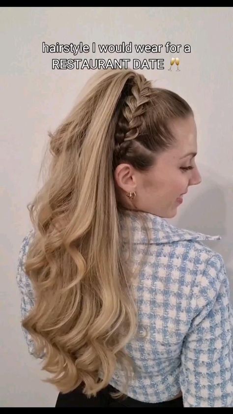 Easy Date Night Hairstyles, Easy Date Night Hair, Cute Hairstyles Ideas, Valentine Hairstyles, Room Shades, Restaurant Date, Valentines Hairstyles, Date Night Hair, Side Bun Hairstyles