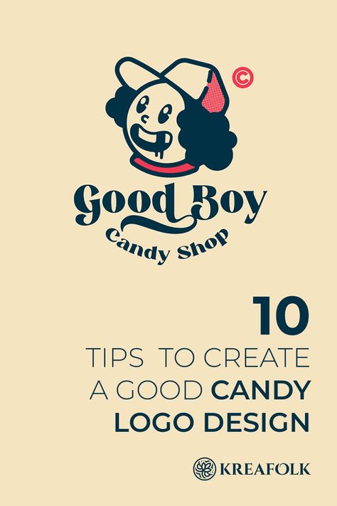 Candy Store Logo Design, Candy Company Logo, Candy Advertising Design, Candy Store Branding, Candy Logo Design Ideas, Candy Brands Logo, Candy Graphic Design, Candy Logo Design, Candy Shop Logo