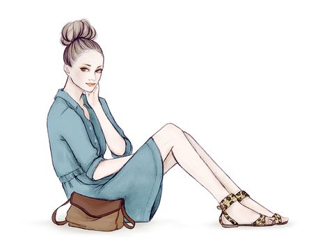 Anthology Shoes by Soleil Ignacio, via Behance Illustration Poses, Poses Sitting, Croquis Fashion, Fashion Illustration Poses, Garance Dore, Manila Philippines, Beauty Illustration, Character Poses, Girls Illustration