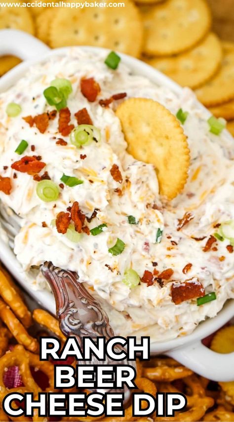 Ranch Appetizer Recipes, Best Tailgate Dips Cold, Cheddar Beer Dip, Christmas Hot Dips, Easy Dip With Cream Cheese, Yellowstone Watch Party Food, Hot Dips Crockpot, Easy Dip Recipes Crock Pots, Finger Food Sides