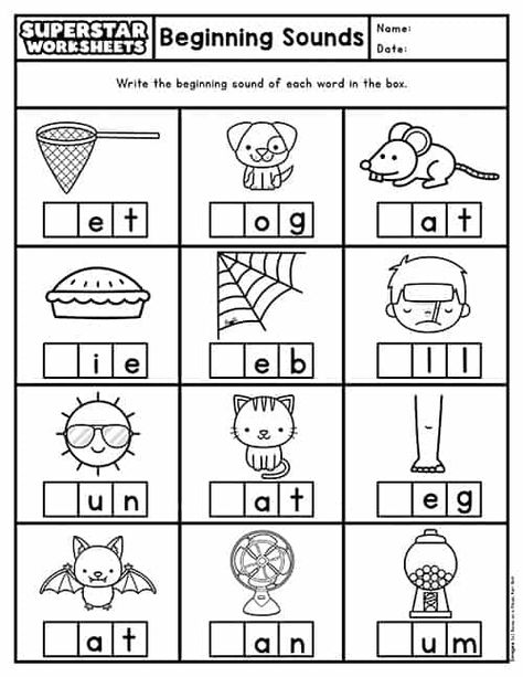 Reindeer Worksheets, Beginning Sound Worksheets, Initial Sounds Worksheets, Letter Sounds Kindergarten, Letter Sound Recognition, Letter Sound Activities, Cvc Worksheets, Beginning Sounds Worksheets, Kindergarten Phonics Worksheets