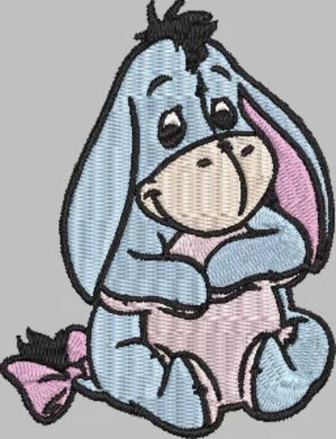 Eeyore Embroidery, Disney Embroidery, Sewing Embroidery, Sewing Embroidery Designs, Embroidery Files, Embroidery Designs, Yarn, Embroidery, Sewing