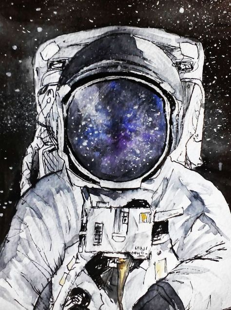 akvarel
watercolor 
astronouat Space Wallpaper, Watercolour Inspiration, Art Lessons Elementary, Gcse Art, Ap Art, Camping Art, Summer Art, Old Art, Color Theory