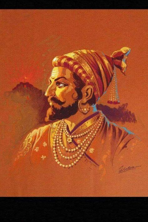 Shivaji Maharaj Painting Canvas, Shambhu Raje, Painting Indian Art, Chatrapati Shivaji Maharaj, Shivaji Maharaj Painting, Che Guevara Art, Chatrapati Shivaji, Chhatrapati Shivaji Maharaj, Bird Paintings On Canvas