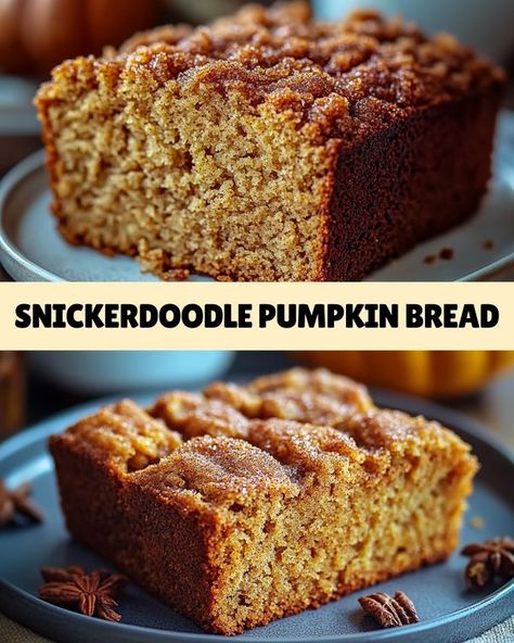 Snickerdoodle Bread, Facebook Recipes, Moist Pumpkin Bread, Bread Soft, Christmas Bread, Interesting Recipes, Pumpkin Bread Recipe, Bread Ingredients, Quick Breads