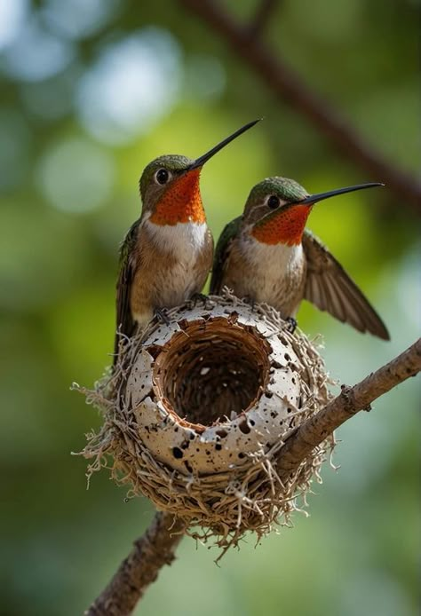 ♔ Colibris ♔ Hummingbirds Birds Nest Photography, African Animals Photography, Hummingbirds Photography, Bird Paintings On Canvas, Exotic Mammals, Hummingbird Pictures, What Is A Bird, Ruby Throated Hummingbird, Unique Pictures