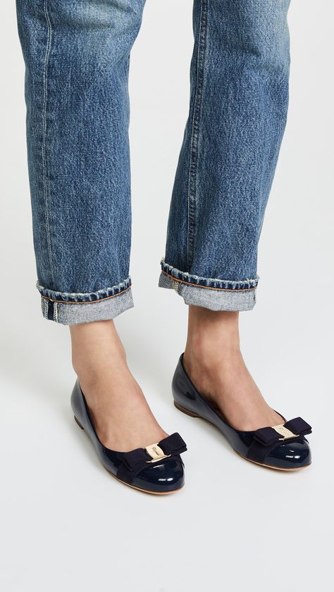 Salvatore Ferragamo Varina Flats SAVE UP TO 40 SURPRISE SALE #Sponsored , #sponsored, #Varina, #Flats, #Salvatore, #Ferragamo, #SURPRISE Flats With Jeans, Classy Flats, 2020 Shoes, Closet Edit, Basic Sandals, Design Darling, Fantastic Shoes, Ballerina Shoes Flats, Womens Summer Shoes