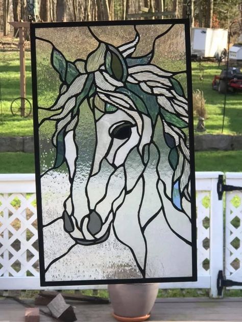 Stained Glass Horse, Horse Quilt, Stained Glass Quilt, Mosaic Stained, Stained Glass Window Panel, Stained Glass Diy, Art Stained, Stained Glass Crafts, Stained Glass Designs