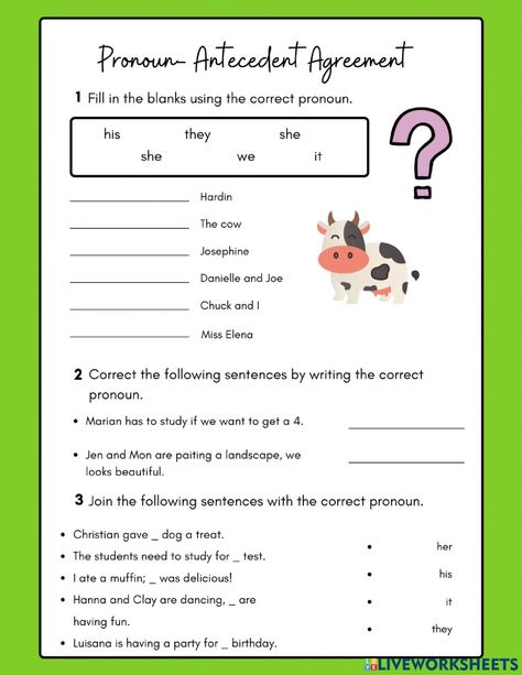 Pronoun Antecedent Agreement, Classroom Preparation, Algebra Worksheets, Complex Sentences, Social Studies Worksheets, Spelling Lists, Sound Words, Seventh Grade, Science Fair Projects