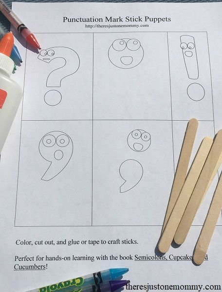 punctuation stick puppets for punctuation activities #punctuation #handsonlearning #teachingwriting #elemed Punctuation Activities For Kindergarten, Punctuation Marks Activities, Punctuation Games, Teaching Punctuation, Punctuation Activities, Language Games, Speech Marks, Kids Falling, Ela Writing