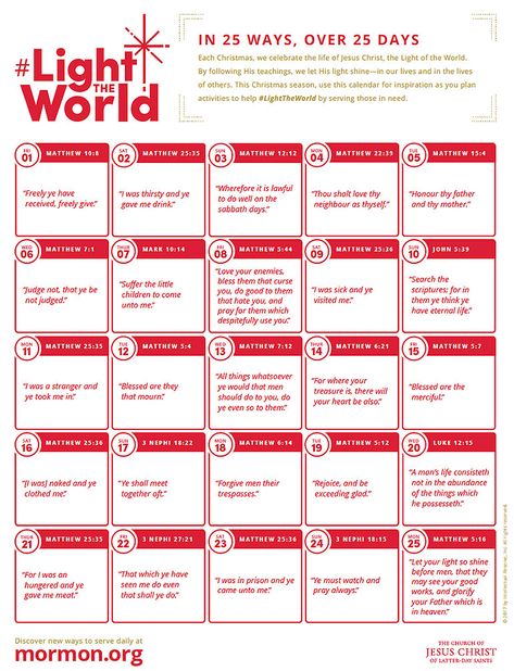 Combat entitlement this holiday season with a Random Acts of Kindness Advent Calendar! I'm sharing why kindness matters, random acts of kindness ideas, and tips for doing a month of random acts of kindness as individuals, kids, and families. Plus, free random acts of kindness advent calendars! #advent #adventcalendar #Christmastraditions #kindness #gratitude #adventcalendars #service #charity #kind #LDS #Christian Light The World, Life Of Jesus Christ, 25 Days Of Christmas, Lds Quotes, Jesus Lives, Scripture Study, Light Of The World, Latter Day Saints, Random Acts Of Kindness