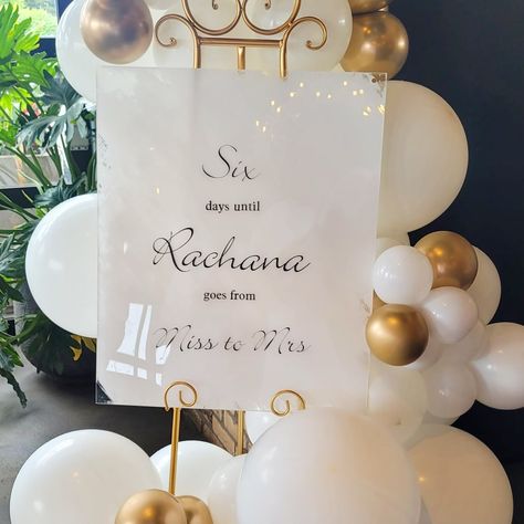 Before her wedding it’s a surprise bridal shower #bride #bridalshower #balloon #balloongarland #balloonart #balloonarch #easel #6day #suprise From Miss To Mrs, Balloon Art, Balloon Arch, Balloon Garland, Bridal Shower, Balloons, Shower, Quick Saves