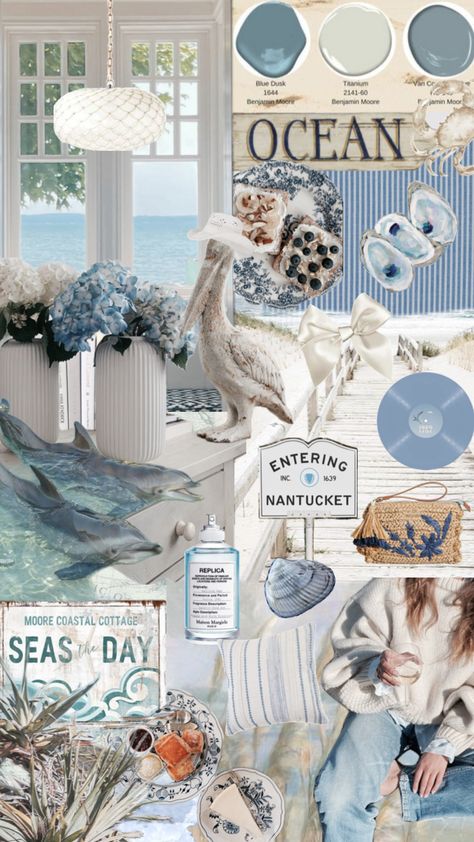 Nantucket Aesthetic, Grandma Aesthetic, Coastal Wallpaper, Cute Summer Wallpapers, Summer Backgrounds, Coastal Grandma, Cozy Room Decor, Dream Room Inspiration, Wallpaper Art