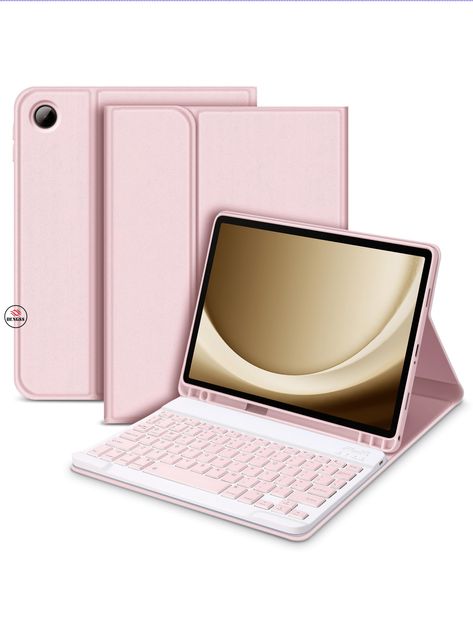 Samsung Galaxy Tab A8 10.5 Inch 2021 / Pink Samsung Pad, Samsung Galaxy Tab A8, 2023 Pink, Keyboard Case, Bluetooth Keyboard, Ipad Pro 12, Pencil Holder, Galaxy Tab, Wireless Bluetooth