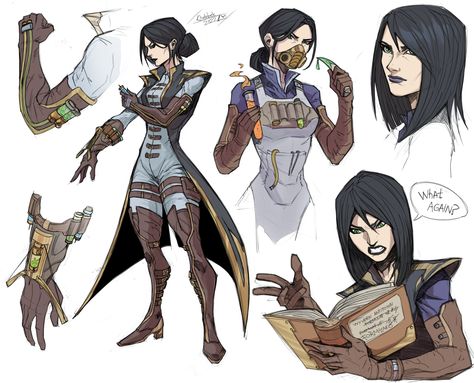 Alchemist Concept Art, Steampunk Character, Armor Drawing, Warhammer 40k Art, Personal Project, Fantasy Inspiration, Cardboard Crafts, Female Character Design, Character Designs