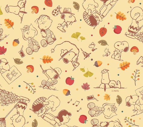 Peanuts Computer Wallpaper, Fall Snoopy Wallpaper Laptop, Snoopy Computer Wallpaper, Ipad Wallpers Horizontal Aesthetic, Snoopy Collage, Fall Computer Backgrounds, November Wallpapers, Peanuts Art, Desktop Wallpaper Fall