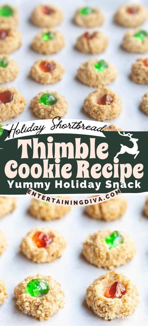 Christmas Party Dessert Recipes, Thimble Cookies, Mint Jelly Recipe, Christmas Party Dessert, Xmas Cookies Recipes, Christmas Desserts Party, Holiday Recipes Thanksgiving, Yummy Christmas Treats, Christmas Food Treats