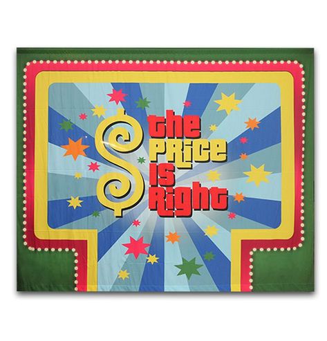 Backdrop - The Price is Right - Rental | PRI Productions, Inc. The Price Is Right Party, Price Is Right Party, Capital Campaign, Roof Cleaning, The Price Is Right, Social Art, Price Is Right, Diy Games, Rental Company