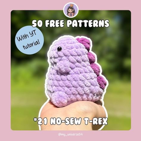 Adorable Amigurumi Free Pattern, Super Bulky Amigurumi Pattern Free, Crochet Jumbo Bee Pattern Free, Free Cute Crochet Amigurumi Patterns, Small Crochet Tutorial, Beginner Crochet Animals Free Patterns, Crochet Dino Tutorial, Free Easy Animal Crochet Patterns, Grimace Crochet Pattern