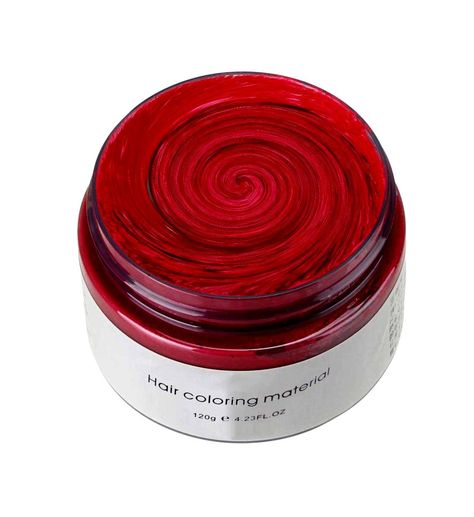 KOOJOEE TEMPORARY Hairstyle Masquerades Disposable Halloween Hair Dye, Hair Color Wax, Matte Hair, Temporary Hair Dye, Dyed Red Hair, Halloween Wine, Hair Pomade, Halloween Hair, Hair Painting