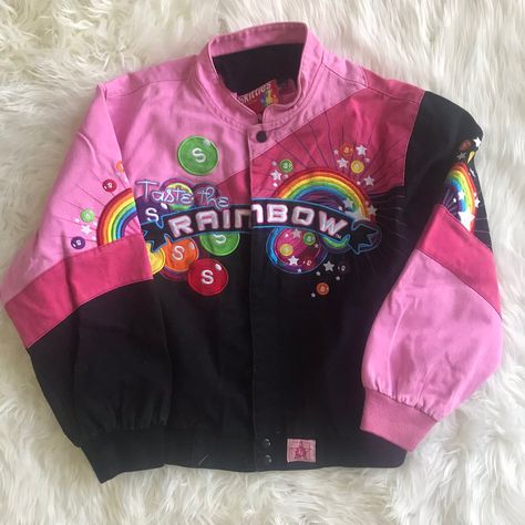 Funky Clothing Aesthetic, Acidwave Aesthetic Outfit, Love Core Clothes, Weirdcore Clothes, Funky Jacket, Weird Clothes, Funky Clothing, Funky Clothes, Colorful Sweatshirt