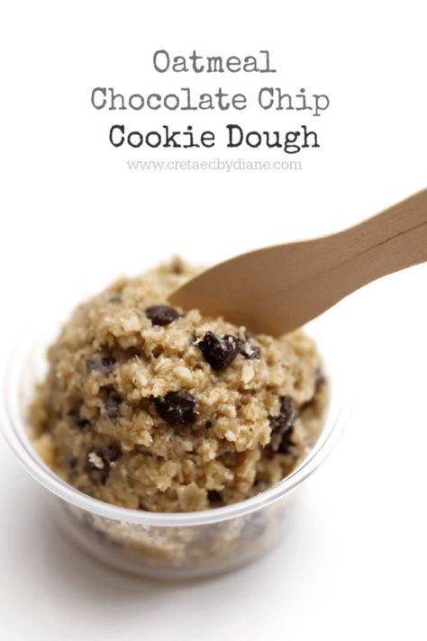 No Flour Edible Cookie Dough, Edible Oatmeal Cookie Dough For One, Healthy Oatmeal Cookie Dough, Healthy Oat Cookie Dough, Oat Flour Edible Cookie Dough, Edible Cookie Dough Recipe No Flour, Oat Cookie Dough, Edible Cookie Dough No Flour, Oatmeal Chocolate Chip Cookie Dough