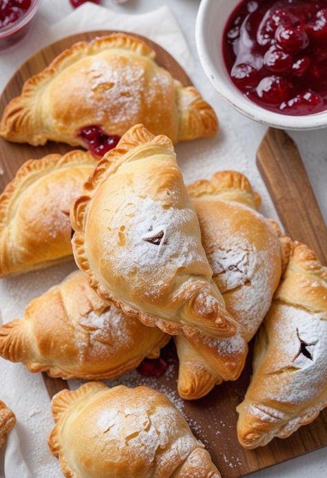 Cherry Hand Pies Recipe Cherry Hand Pies Recipes, Easy Homemade Desserts, Cherry Hand Pies, Hand Pie, Cherry Filling, Pie Crusts, Classic Cake, Hand Pies, Cherry Pie Filling