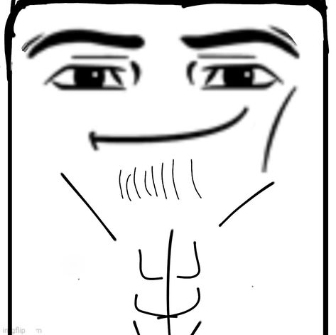 Hot Giga Chad Face Drawing, Chad Face Drawing, Chad Drawing, Chad Face, Giga Chad, Face Roblox, Roblox Face, People Come And Go, Man Face