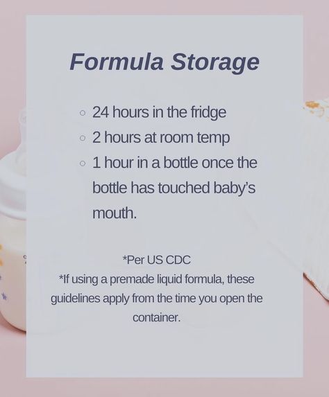 Your ultimate guide to formula feeding. 💡 #NewMom #BabyCare” How Much Formula By Age, Formula Storage Guidelines, Formula Feeding Chart, Formula Storage, How Much Formula, Baby Formula Feeding Chart, Pregnancy Meal Plan, Mom Things, Exercise During Pregnancy