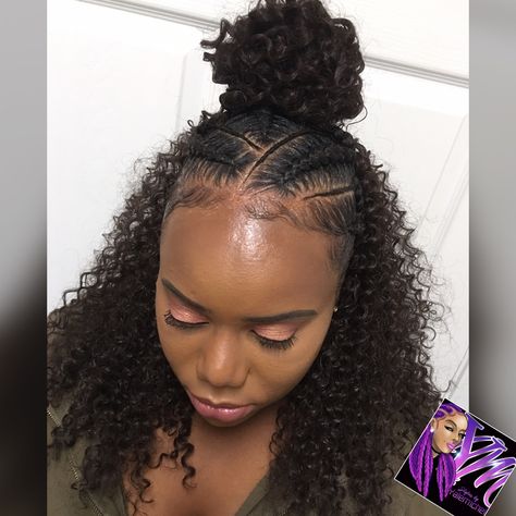 Half up half down sewin Half Braided Hairstyles, Braid Half Up Half Down, Beyonce Hair, Half Braid, Hairstyles For Black Hair, Half Up Half Down Hairstyles, Braided Half Up, Braid Hairstyle, Cute Braided Hairstyles