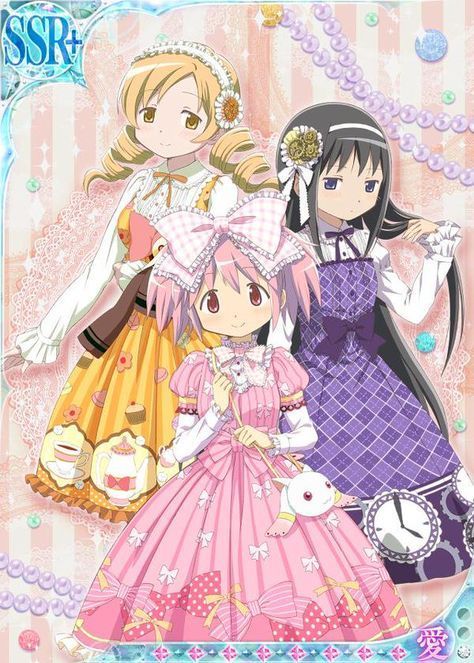 Series Artwork, Japanese Lolita Fashion, Mahō Shōjo Madoka Magica, Magia Record, Sayaka Miki, Mahō Shōjo, Puella Magi, Nerdy Things, Puella Magi Madoka Magica