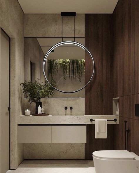 Black And Beige Bathroom, Bathroom Design Ideas 2023, Bathroom Black White, Small Bathroom Designs, Modern Bathroom Design Ideas, Bathroom Interior Design Modern, Modern Small Bathrooms, Luxury Master Bathrooms, Warm Home Decor