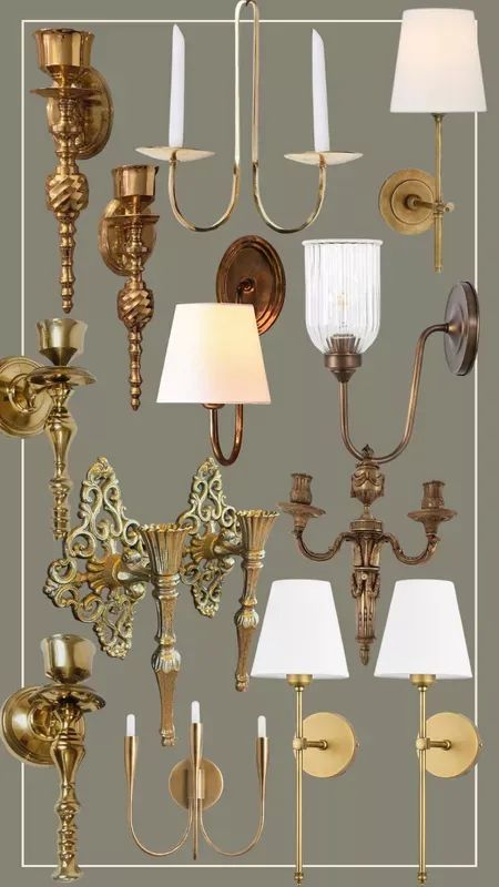 Candle Wall Sconces Living Room, Wall Scones Decor Ideas, Gold Candle Sconces, Gold Wall Sconces, Wall Sconces Diy, Inspirational Homes, Wall Sconces Living Room, Sconces Living Room, Wall Lights Living Room