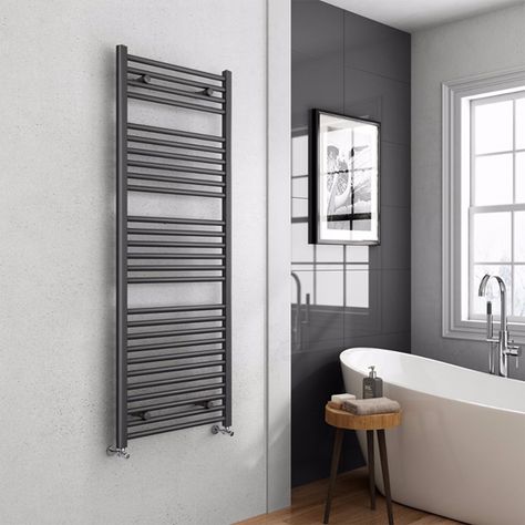 Badkamer - Shopinstijl.nl - Shopinstijl.nl Downstairs Loo, Towel Radiator, Heated Towel Rail, Heated Towel, Towel Rail, Bathroom Inspiration, House Inspiration, Single Vanity, Bathroom Vanity