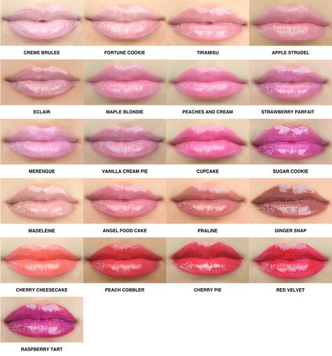 NYX_Buttergloss_Swatches. Angel food and praline Nyx Butter Lipstick, Nyx Butter, Nyx Butter Gloss, Butter Gloss, Moisturizing Lipstick, Makeup To Buy, Beauty Products Drugstore, Makeup Swatches, Drugstore Makeup