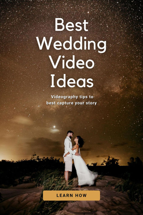 Wedding couple stand on a beach with the night sky behind them full of stars. Wedding Videography Ideas, Wedding Video Ideas, Take Video, Wedding Etiquette, Moment In Time, Video Ideas, A Moment In Time, Invitation Wording, Wedding Videography