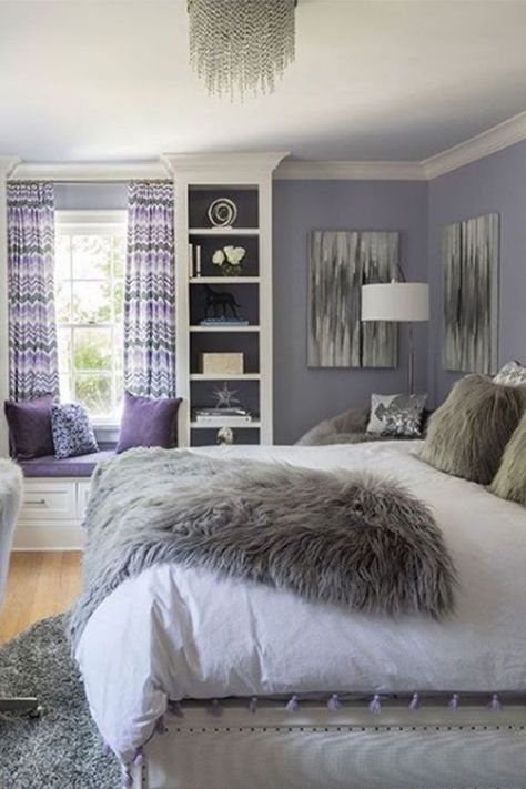 Lavender Bedroom Decor, Glam Bedrooms, Kylie Bedroom, Lilac Bedroom, Lavender Bedroom, Purple Bedroom Decor, Lavender Room, Purple Bedrooms, Purple Bedding