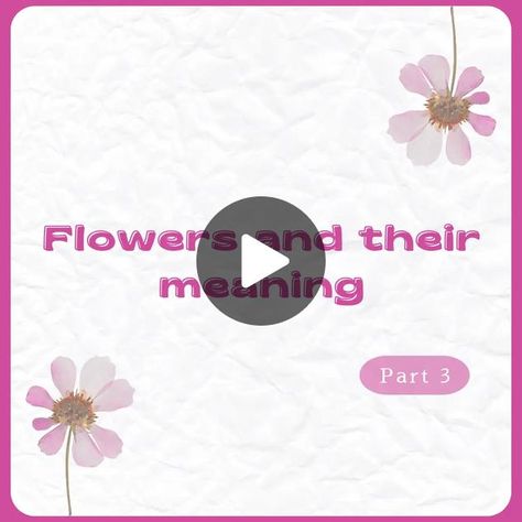 TikTok · ़૰๋ 🌸ηιηιχᇐ़૰๋ Flower Language Alphabet Tiktok, Flower Language Tiktok, Flower Language, Flower Meanings, Language Of Flowers, Ios App, Android Apps, Twitter Card, Make Your Day