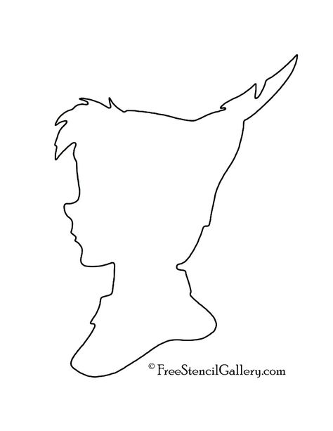 Peter Pan Images, Peter Pan Silhouette, Peter Pan Art, Free Stencils, New Hobbies, Children Illustration, Peter Pan, Clip Art, Embroidery