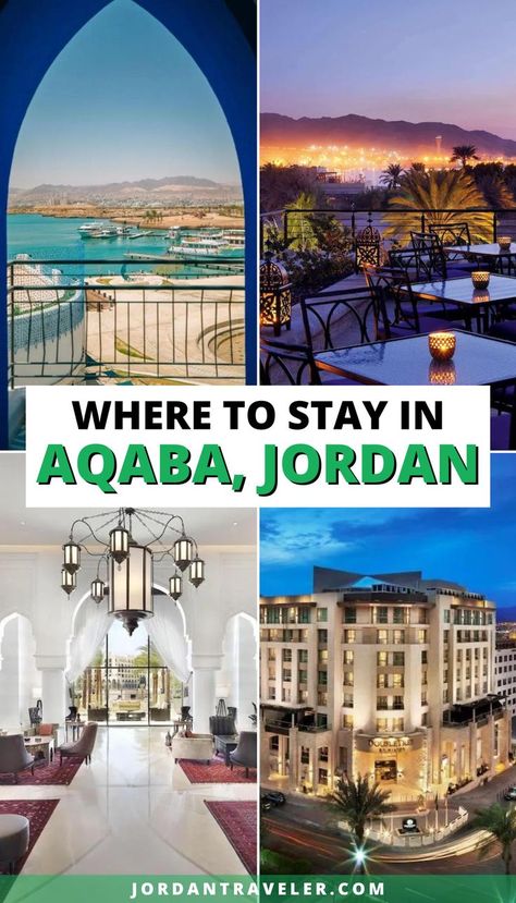 Planning your Jordan itinerary and uncertain where to stay in Aqaba? Here are the best areas and best hotels in Aqaba. Jordan Itinerary, Aqaba Jordan, Jordan Travel, Best Hotels, Jordan, Hotel, How To Plan, Travel