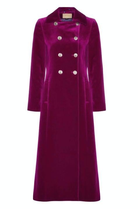 Long Pink Coat, White Editorial, Seventies Fashion, English Verbs, Tailored Coat, Velvet Coat, Stylish Coat, Abaya Designs, Pink Coat