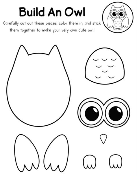 3d Owl Crafts, Easy Owl Crafts For Preschoolers, Owl Preschool Activities, Owl Crafts For Toddlers, Owl Template Printable Free, Owl Crafts For Preschoolers, Owl Crafts Preschool, Owl Crafts For Kids, Owl Projects