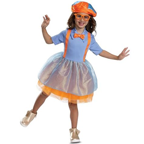 Disguise baby-girls Blippi Dress Costume for Toddlers, Official Blippi Toddler Costume With Dress Hat and Faux Glasses Orange Suspenders, Seussical Jr, Girls Halloween Outfits, Curious Kids, Toddler Halloween Costumes, Theatre Costumes, Toddler Costumes, Toddler Halloween, Dress Hat