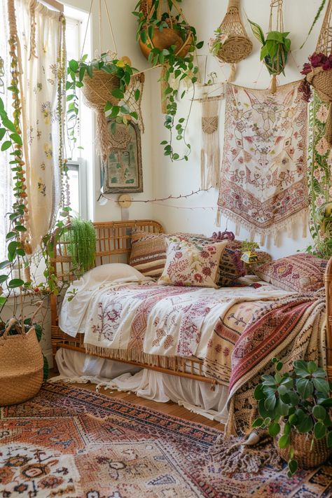 Boho Ethereal Aesthetic, Minimal Boho Apartment, Dorm Room Ideas Cottagecore, Natural Room Ideas, Secret Garden Bedroom, Cottage Aesthetic Bedroom, Cottagecore Lounge, Cottage Core Apartment, Aesthetic Bedroom Inspirations